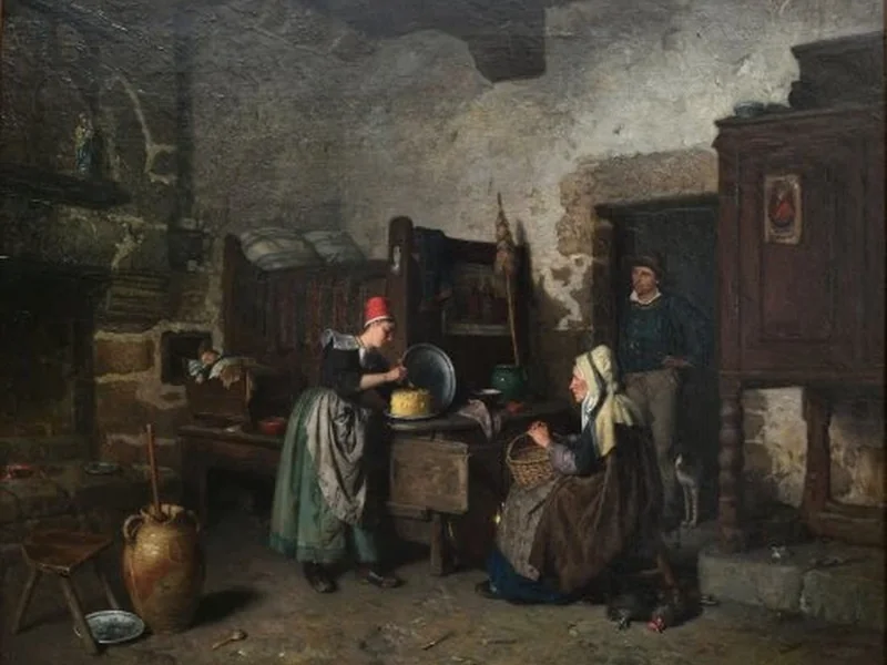 1832-Herman van den Anker - Il venditore di burro o la condivisione del burro
